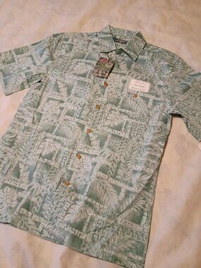 Campia Hawaiian Shirt Short Sleeve Size Small New